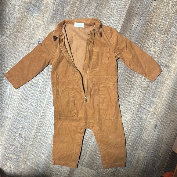 Angel Dear Other - Angel dear NWOT Brown Corduroy Baby Jumpsuit